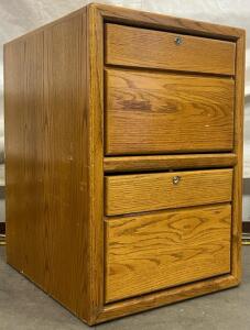 2-Drawer Wooden Filing Cabinet | L20&rdquo; x W2&rsquo; x H30&rdquo;