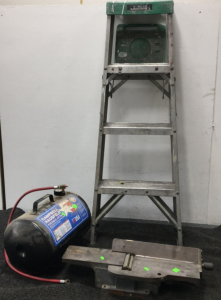 Hand Planer, Portable Air Tank, Stepladder