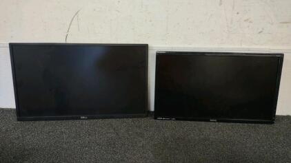 (1) Dell P2417H 24" IPS LCD Monitor, (1) BenQ Computer Monitor, CN-0KH0NG-74445-8A1-09XQ