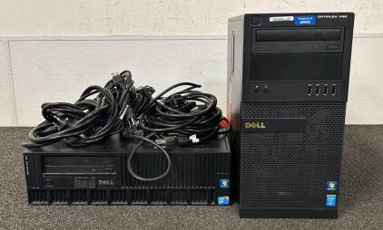 Dell OptiPlex XE and XE2 Desktop Computer Lot (2 Units) &ndash; Tower & Small Form Factor &ndash; With Power Cords (For Parts Or Repair Unable To Test)