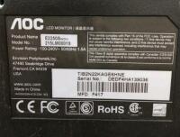 (1) BenQ GL2260 and (1) AOC E2250S LCD Monitors, 21.5" Full HD, HDMI - 9