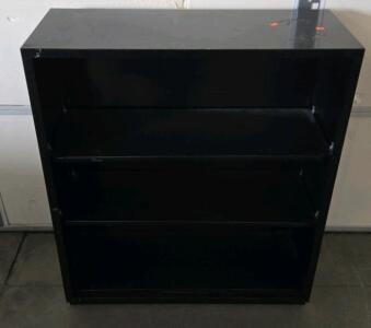 Black Metal Shelf 34.5"x41"x12.5"