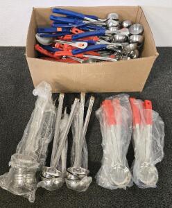 Various Ladles, 2oz Solid Food Portioners, Spoons & More