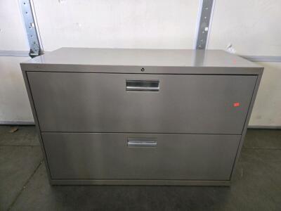 Wide Metal Filing Cabinet 42"x28.5"x19"