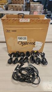 Approximately (100) Texas Instruments Optomo Power Cords