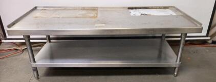 Commercial Stainless Steel Work Table. 21"x60"x30"