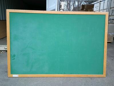 Large Chalkboard With Wooden Frame And Cork Board Back 6' x 4'