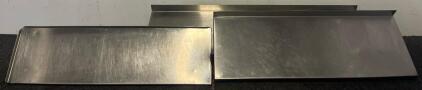 (3) Stainless Steel Shelves | 1Ftx4Ft | 1Ftx3Ft | 10&rdquo;x3Ft