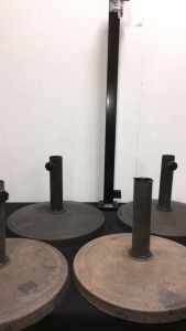(4) Umbrella Bases and End Post