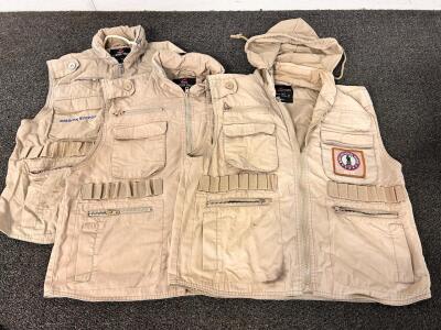 (3) Rothco Ranger Vests- (2) Small and (1) Medium