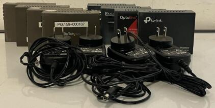 (8) Fiber Optic Media Converters