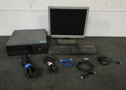 (1) HP rp5700 Desktop with (1) HP Compaq LE1711 Monitor, (1) Intel Core 2 Duo, (1) 2GB RAM