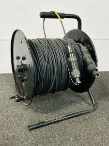 Roll Of Fiber Optic Cable On Reel