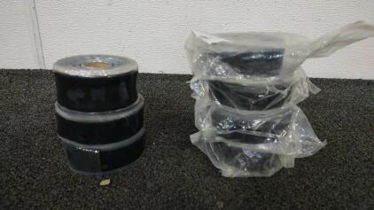 (4) New**Rolls of 1" (Black) Silicone Self Fusing Tape-Vlaues @ $25/Per & (3) Used Rolls of 1" (Black) Silicone Self Fusing Tape