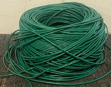Monoprice 1000FT 24AWG Cate 350MHz UTP Solid, Riser Rated (CMR), Bulk Ethernet Bare Copper Cable - Green