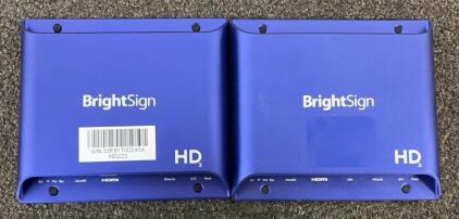 (2) BrightSign HD2223 Full HD Standard Players