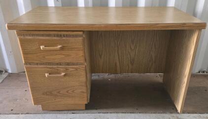 Solid Built 2 Drawer Desk- 48"x24"x29"