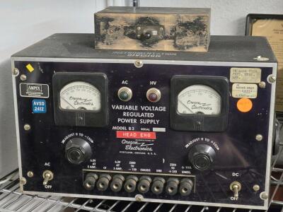 1950s Oregon Electronics Variable Voltage Regulated Ppwer Supply