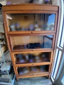 4-Tier Glass Display Case - 34"L x12"W x65"H