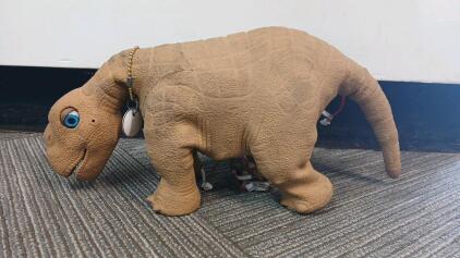 Ugobe Pleo Interactive Robotic Dinosaur, Model FEP-312, 2007, Tan