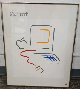 *Offsite* Vintage Original Apple Macintosh "Picasso" Poster -22"x28"