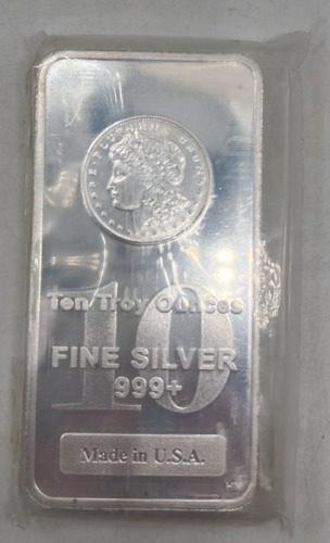 Ten Troy Ounce Fine Silver Bar