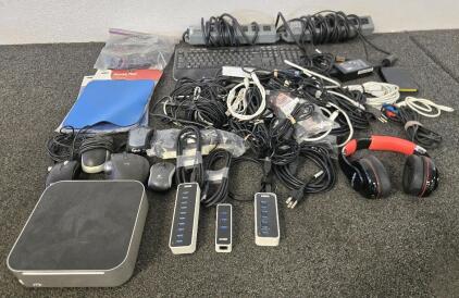 (2) Large Serge Protectors, (5) Computer Mice, & More Various Electronics