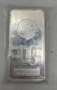 Ten Troy Ounce Fine Silver Bar