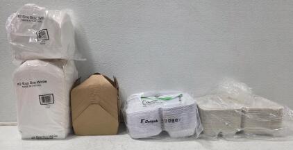 4 Sizes of Disposable Food Containers