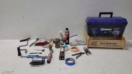 Kobalt Toolbox with Assorted Tools and Hardware Collection