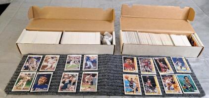 (1) Box Of Assorted Baseball Trading Cards & (1) Box Of Assorted Basketball Trading Cards