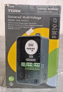 (1) Tork Universal Multi-Voltage Digital Time Switch - DTU40