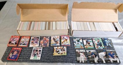 (1) Box Of Assorted Baseball, Basketball & Football Trading Cards & (1) Box Of Assorted Baseball Trading Cards