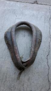 Vintage Leather Horse Collar Harness Hames
