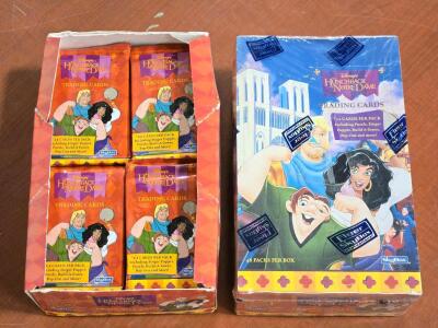 (1) Factory Sealed & (1) Opened Fleer Skybox Disney Hunchback of Notre Dame Trading Card Packs