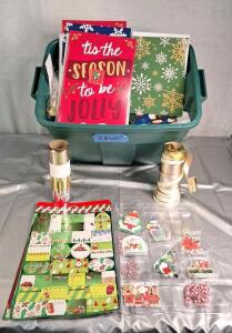 (1) Box Of Assorted Gift Bags, Boxes & Bows, Tags & More