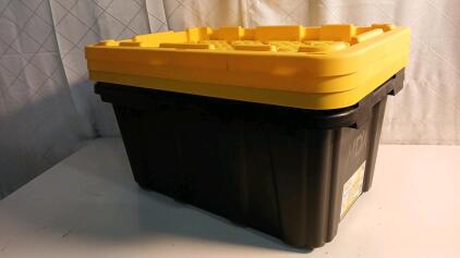(2) HDX 17 Gallon Tough Tote (3) Lids