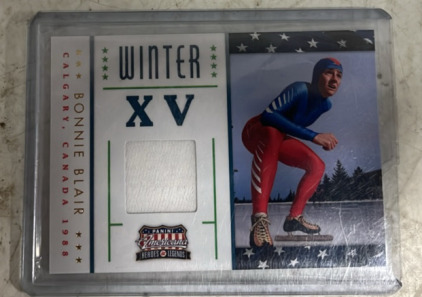 1988 Bonnie Blair Speed Skating Panini American Winter XV Clothing Piece