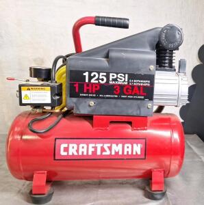 (1) Craftsman 3-Gallon Air Compressor