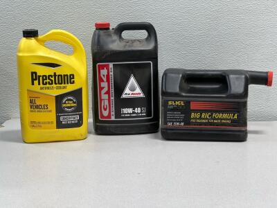 Prestone Antifreeze+Coolant: This concentrate formula is designed for use in all vehicle makes, models, and years. It offers protection against freezing temperatures, overheating, rust, and corrosion. <br/>Pro Honda GN4 4-Stroke Motorcycle Oil: This is a 