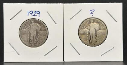 1929 Standing Liberty Quarter, United States Mint, Silver Composition