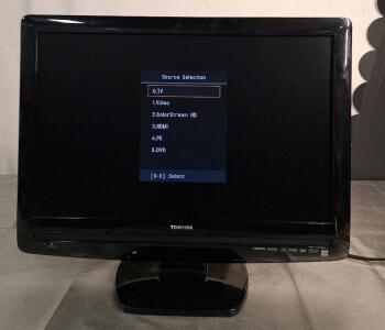 (1) 22" Toshiba LCD TV / DVD Player - Model 22LV505