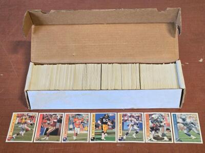 Full Box of 1992 Pacific NFL Player Trading Cards: Bennie Blades, Mark Higgs, Steve Atwater & Much More!