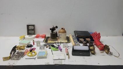 Diverse Vintage and Household Items Lot with Tools and Collectibles