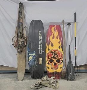 (3) Wake Boards W/(1) Paddle (2) Heavy Duty Rachets