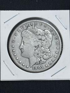 1901 Morgan Silver Dollar,Philadelphia Mint, 90% Silver