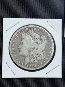 1880 Morgan Silver Dollar,Philadelphia Mint, 90% Silver