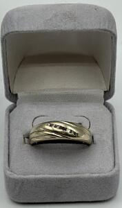 Size 8.5 Wedding Band Stones Tested Good