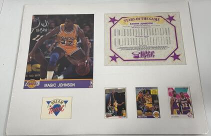 {{RARE}} Vintage 1991 Dream Team MAGIC EARVIN JOHNSON Matted Display Ready For Framing