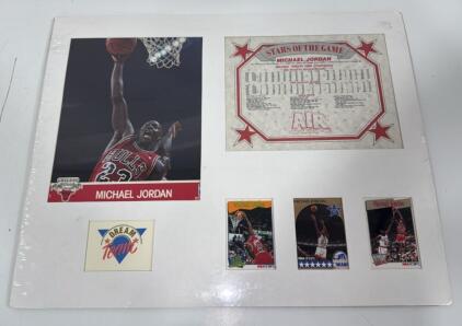 {{RARE}} VINTAGE 1991 DREAM TEAM MICHAEL JORDAN Matted Memorabilia Ready For Framing